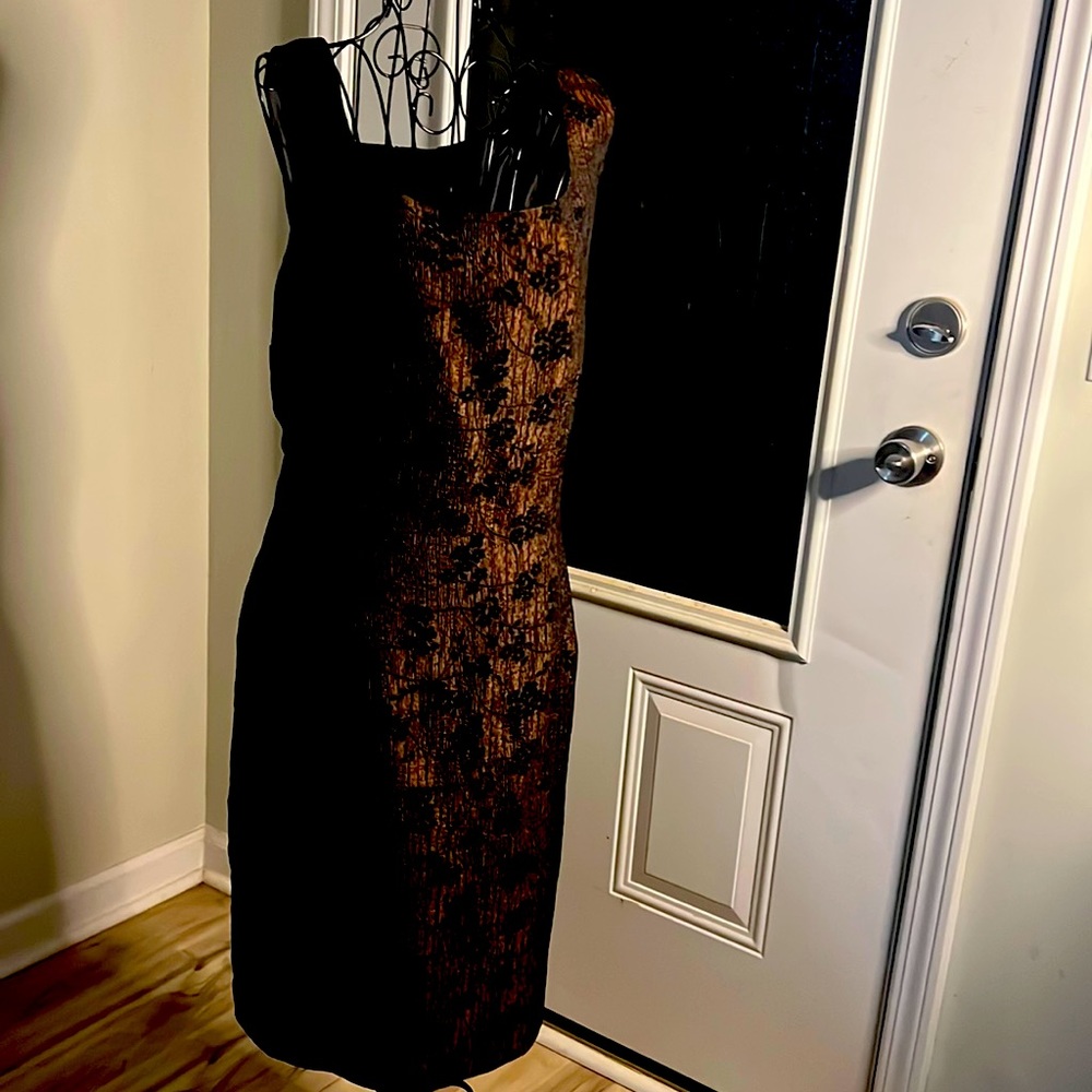Virgo Metallic Floral Dress